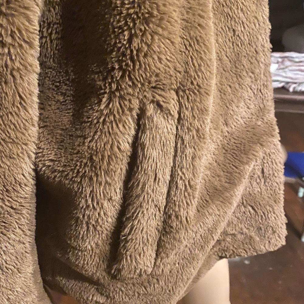Zara Sherpa hooded coat size XS - Picture 11 of 12